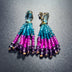 Crystal Fringe Earrings with Zirconia – 18K Gold Finish